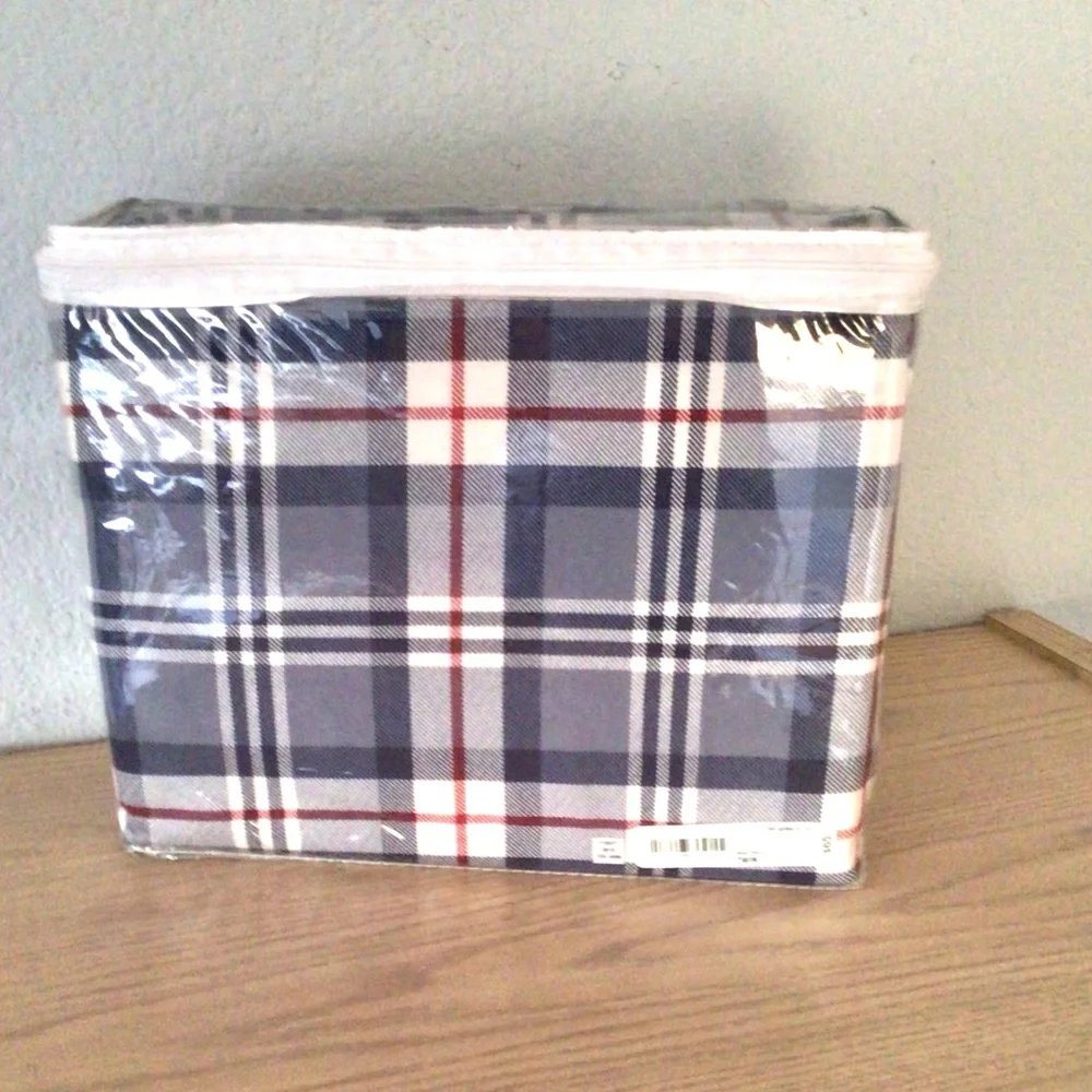 Plaid Heavyweight Flannel Twin Sheet Set